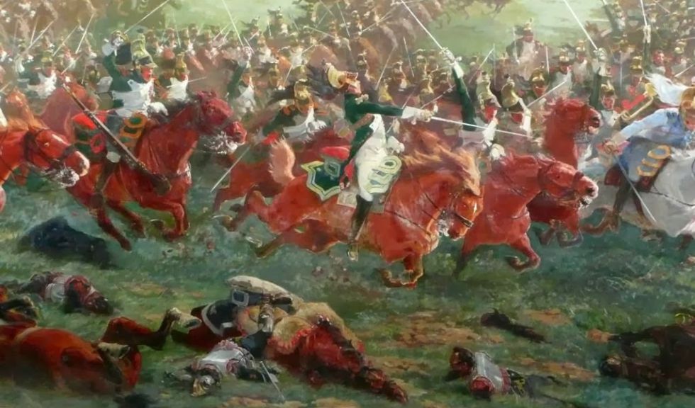 La battaglia di Waterloo divent polvere per lo zucchero